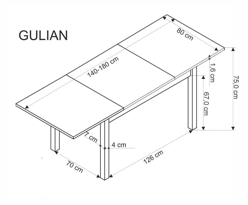 Gulian étkezőasztal -25